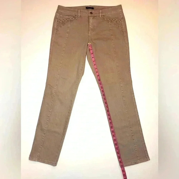 WHBM White House Black Market Women’s Blanc Slim Leg Jeans Size- 10 Regular - Picture 2 of 9